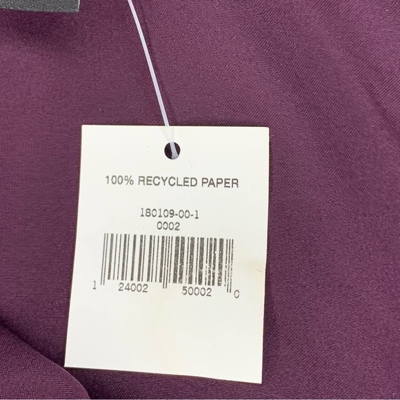 NEW Banana Republic Purple Eggplant Cocktail Dress Event Party Size 4 Stretch - Picture 6 of 9